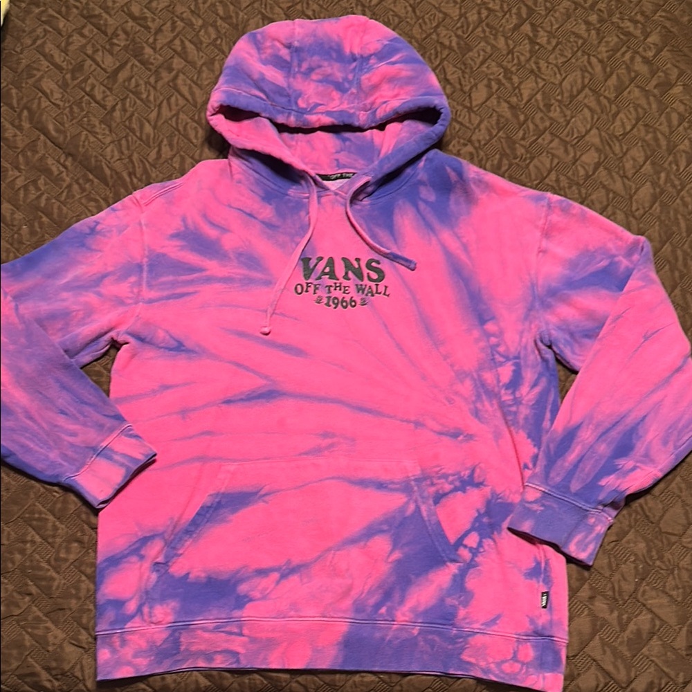 Vans Pink and Purple Tie-Dye Hoodie